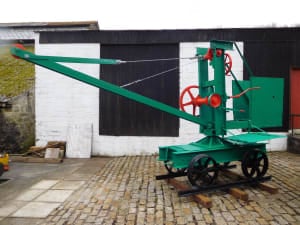 Mobile crane at Wheal Martyn